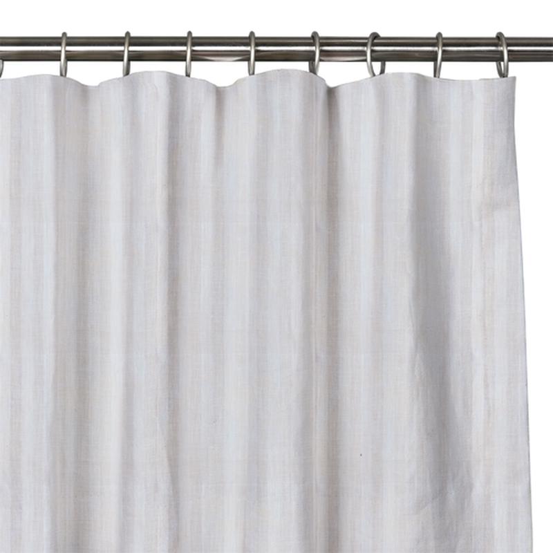 Custom Drape - Flat top - Striped Oyster - 110 " width x 93 " height
