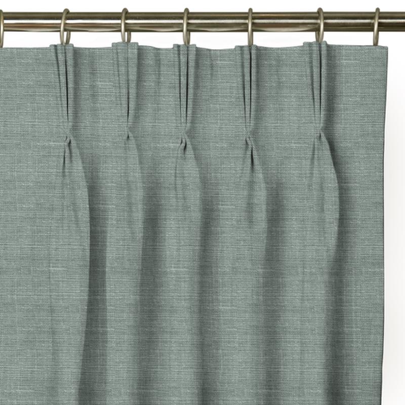 Custom Drape - Triple pinch - Textured Mint - 48 " width x 92 3/4" height