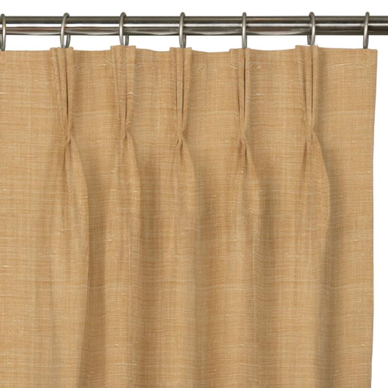 Custom Drape - Triple pinch - Textured Marigold - 97 " width x 77 1/2" height