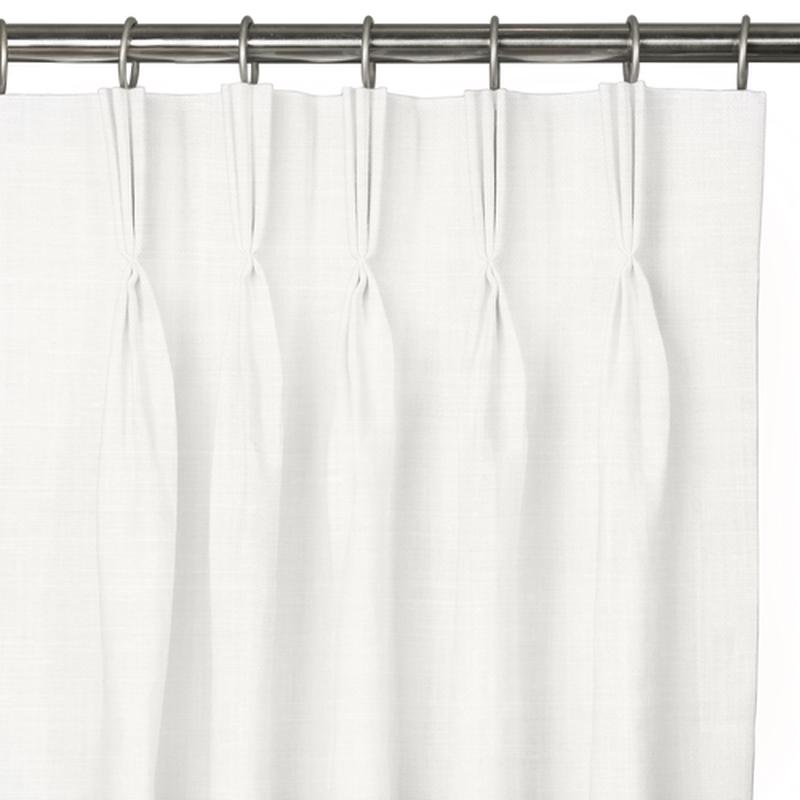 Custom Drape - Triple pinch - Bright White - 99 " width x 77 1/2" height