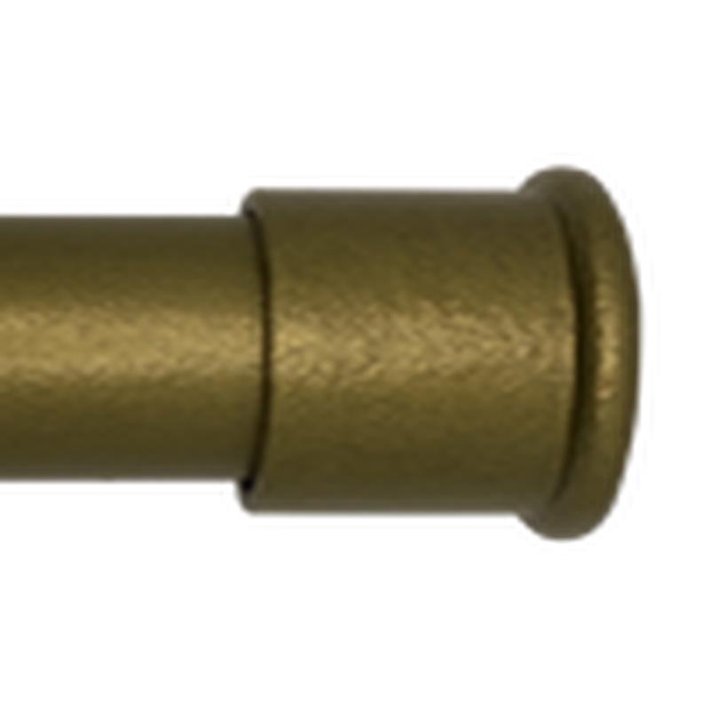 Custom Drapery Rod - End Cap - Black - 156"