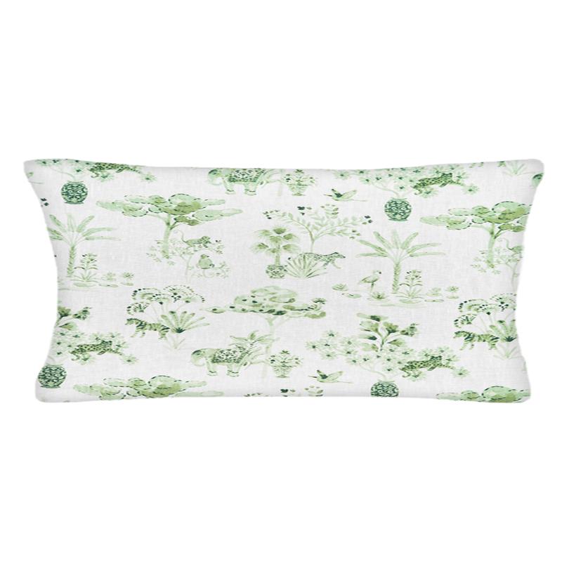 Custom Pillow - Square - Jungle Sage - Piping