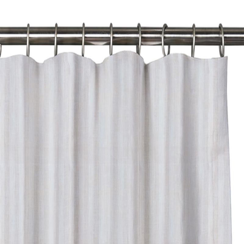 Custom Drape - Flat top - Striped Oyster - 24 \" width x 101 \" height