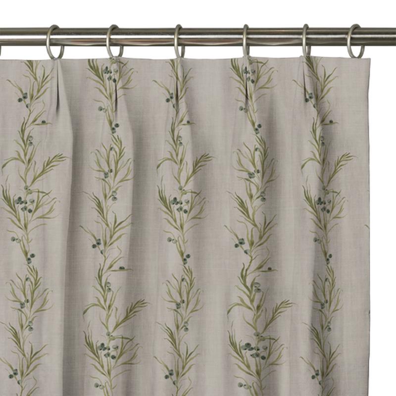 Custom Drape - Euro - Fern Linen - 30 1/2\" width x 90 \" height