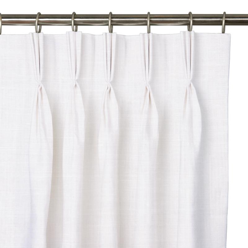 Custom Drape - Triple pinch - Soft Snow - 96 \" width x 80 \" height