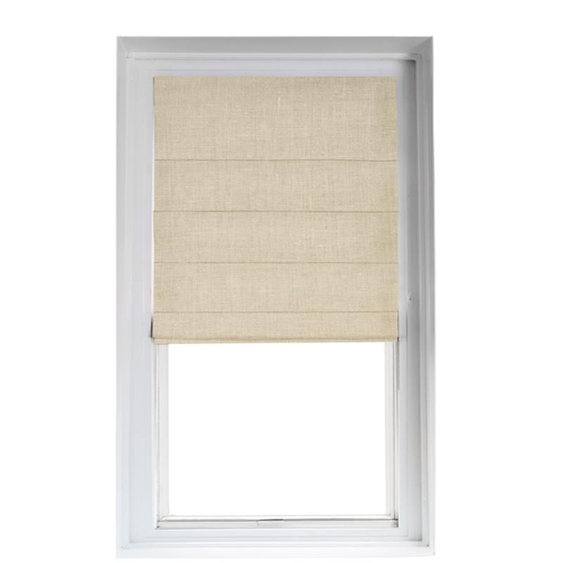 Custom Shade - Ribbed - Flax - 60 \" width x 90 \" height