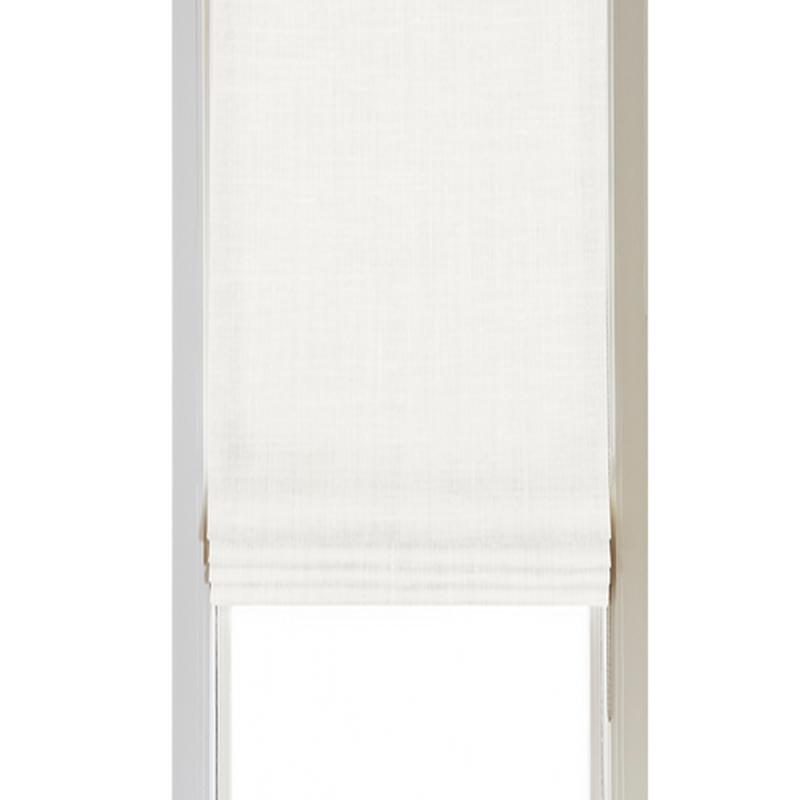 Custom Shade - Flat - Ivory - 34 \" width x 68 \" height