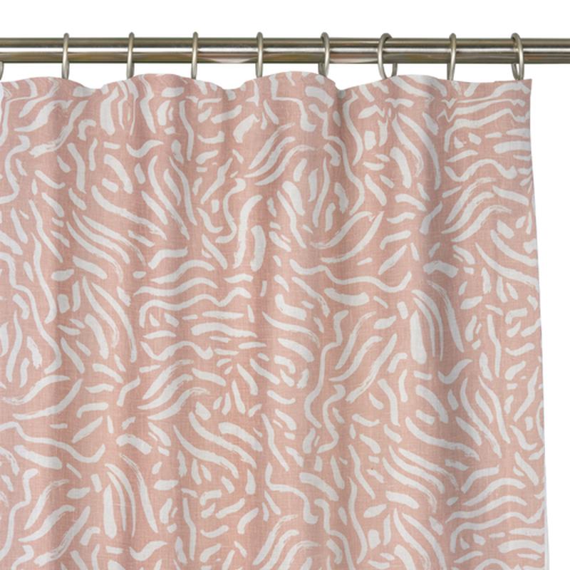Custom Drape - Flat top - Chagall Rose - 18 \" width x 108 \" height