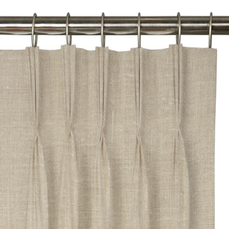 Custom Drape - Triple pinch - Flax - 52 \" width x 68 \" height
