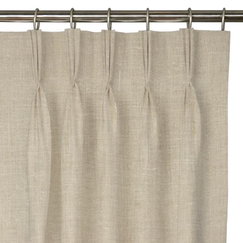 Custom Drape - Flat top - Flax - 50 \" width x 90 \" height