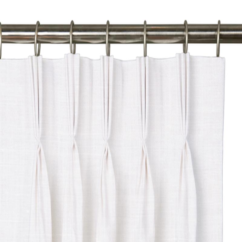 Custom Drape - Triple pinch - Soft Snow - 42 \" width x 108 \" height