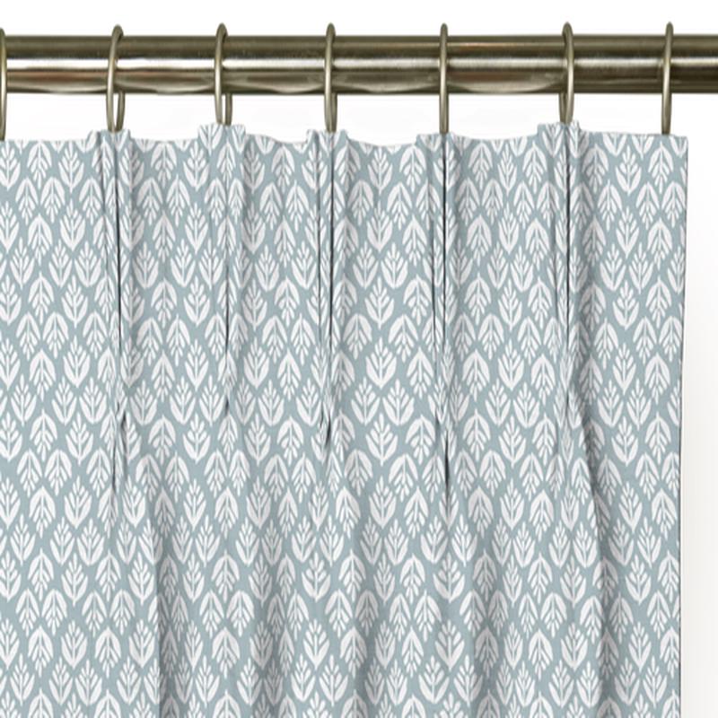Custom Drape - Triple pinch - Jaipur Sky - 68 \" width x 89 \" height