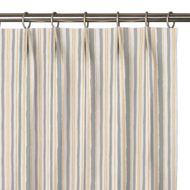 Custom Drape - Euro - Watercolor Stripe Parsley - 36 \" width x 94 \" height