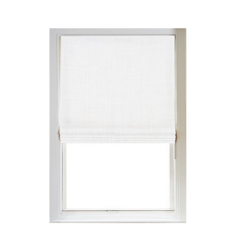Custom Shade - Flat - Soft Snow - 46 1/8\" width x 30 5/8\" height