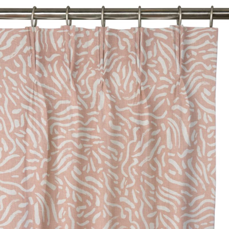 Custom Drape - Triple pinch - Chagall Rose - 34 \" width x 23 1/2\" height