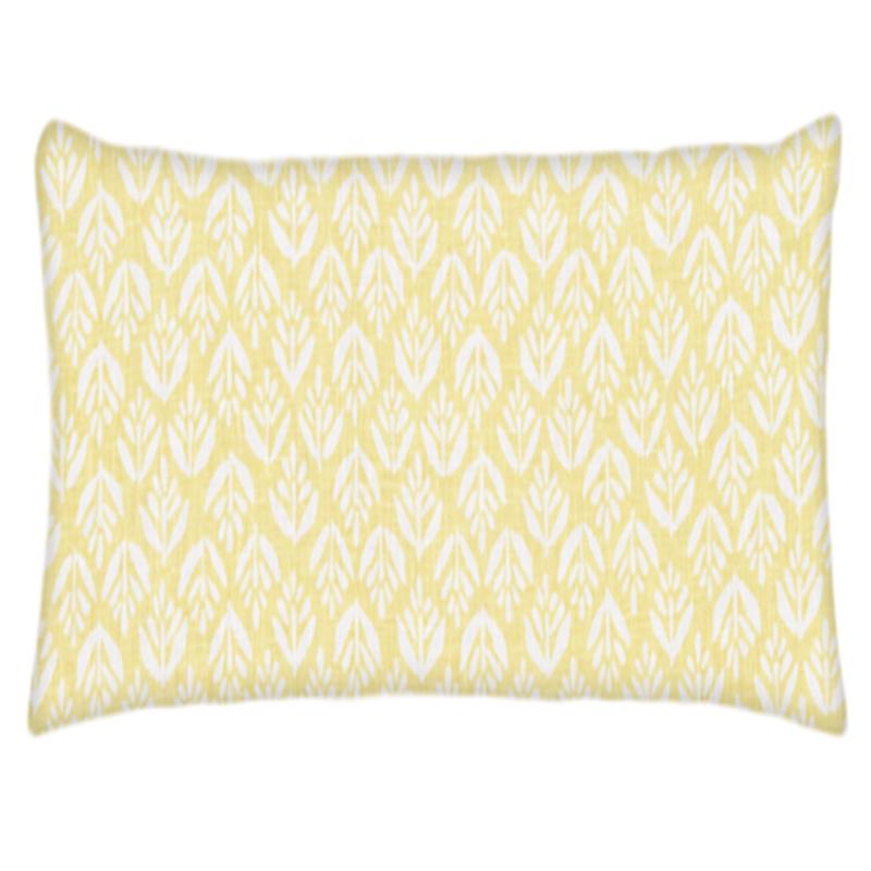 Custom Pillow - Lumbar - Jaipur Gold - Piping
