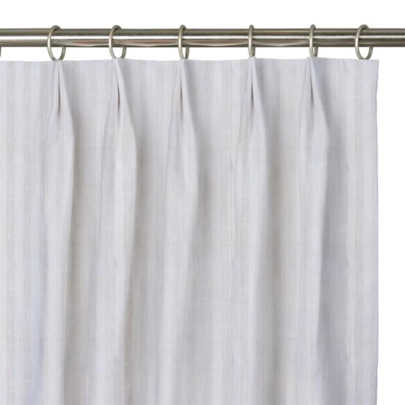 Custom Drape - Euro - Striped Oyster - 23 \" width x 9 \" height