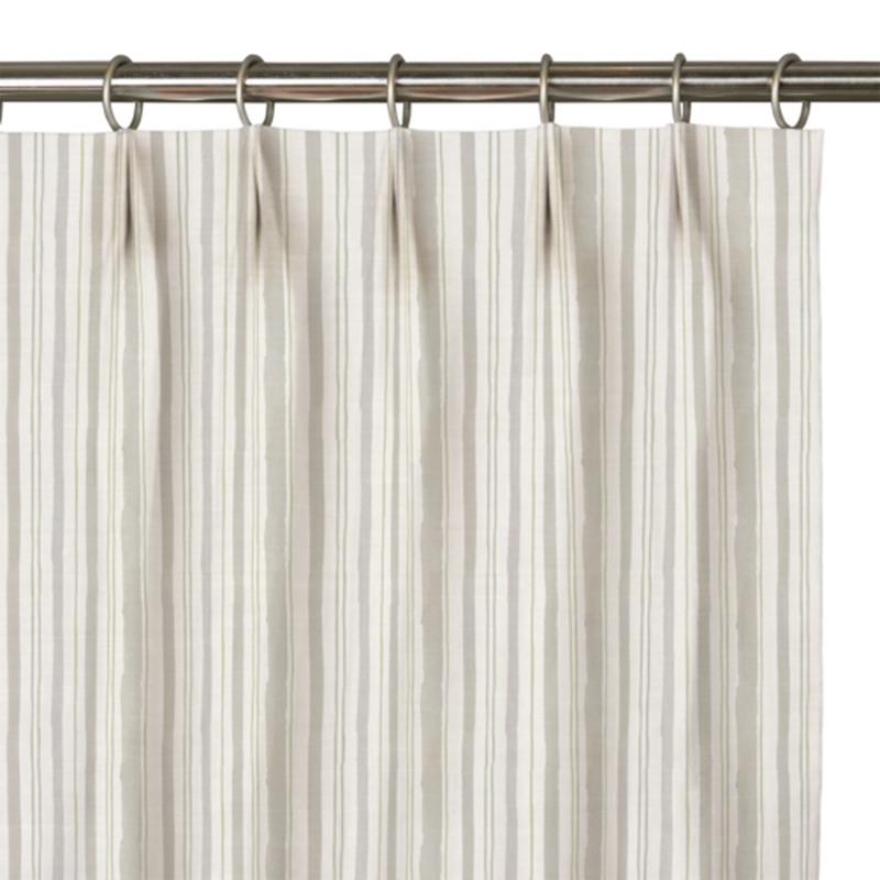 Custom Drape - Euro - Watercolor Stripe Sand - 15 \" width x 19 \" height