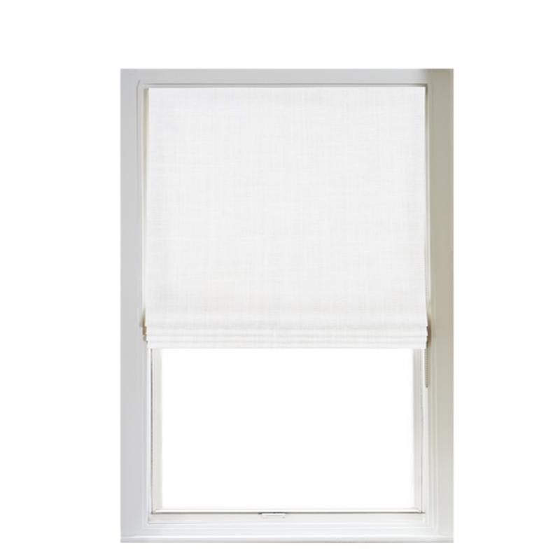 Custom Shade - Flat - Soft Snow - 58 3/8\" width x 45 3/4\" height