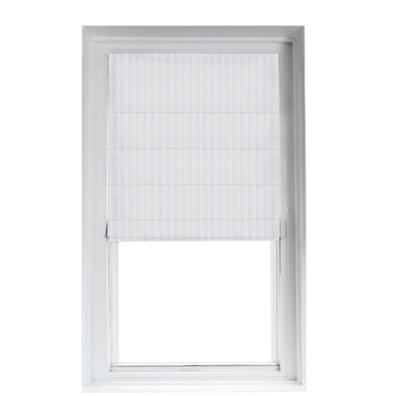 Custom Shade - Ribbed - Striped Oyster - 49 1/8\" width x 56 1/2\" height