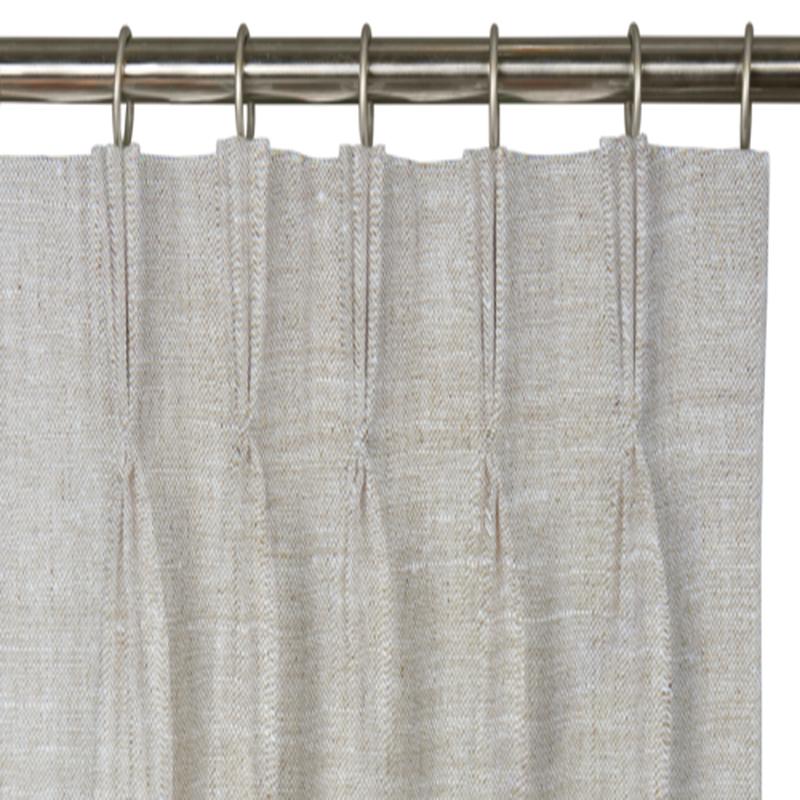 Custom Drape - Triple pinch - Oatmeal - 54 \" width x 96 \" height