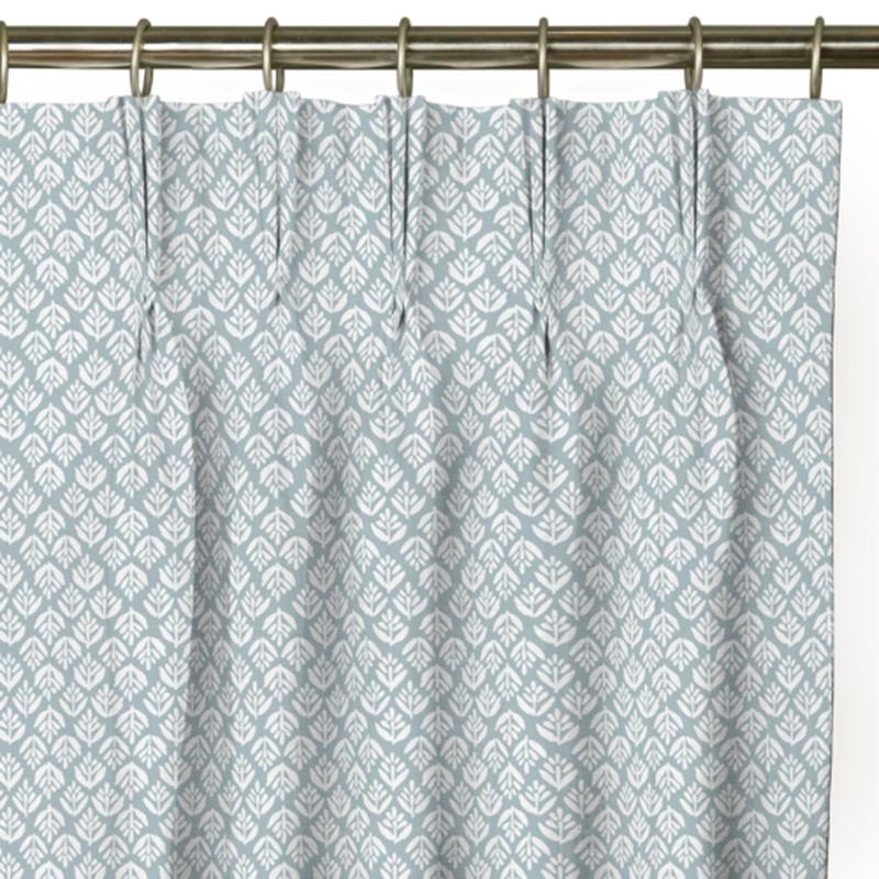Custom Drape - Triple pinch - Jaipur Sky - 43 1/2\" width x 102 \" height