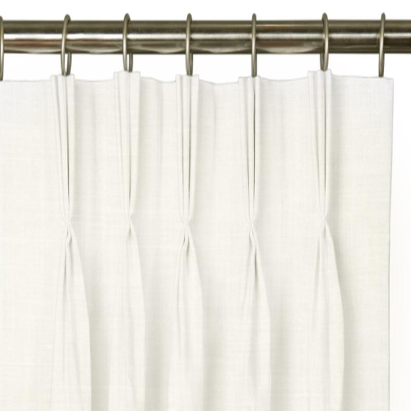 Custom Drape - Triple pinch - Ivory - 35 \" width x 30 \" height