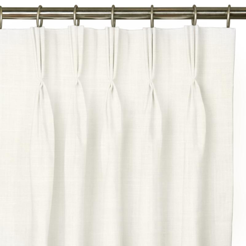 Custom Drape - Triple pinch - Ivory - 6 \" width x 114 \" height