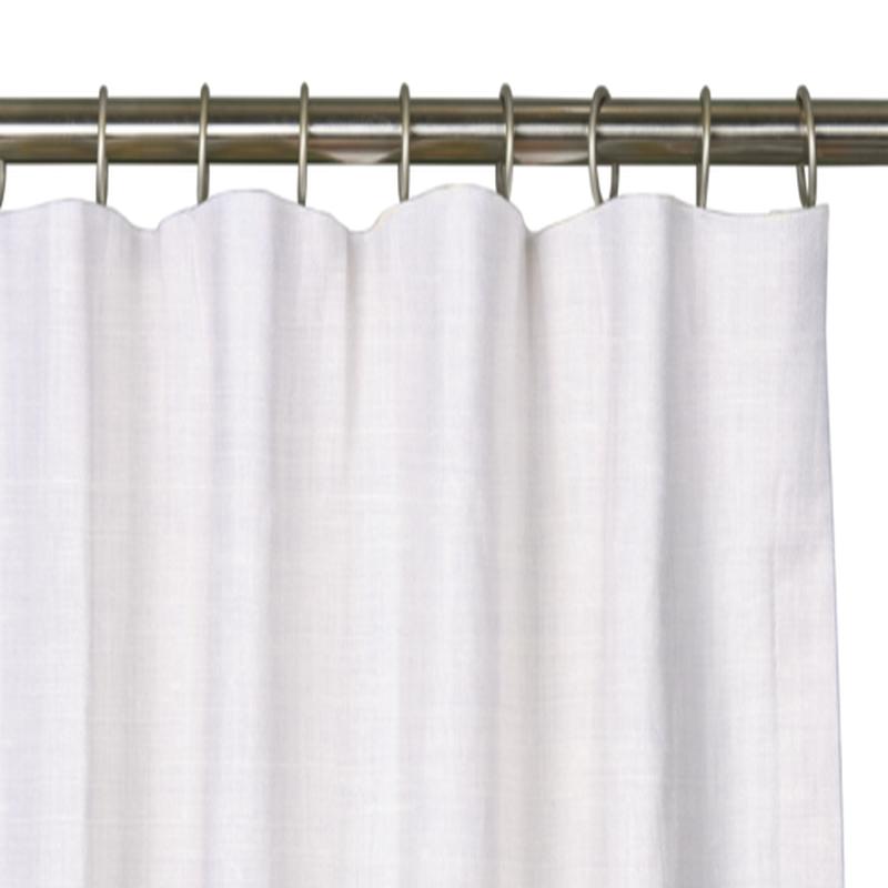Custom Drape - Flat top - Soft Snow - 6 \" width x 96 \" height