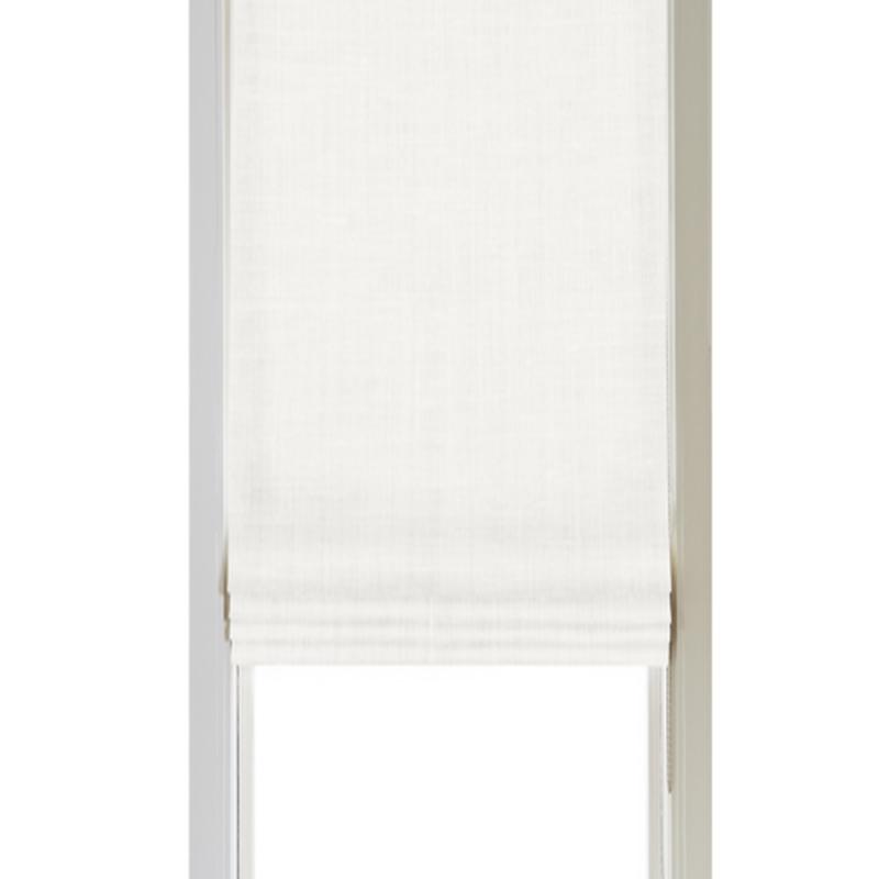 Custom Shade - Flat - Ivory - 15 \" width x 52 \" height
