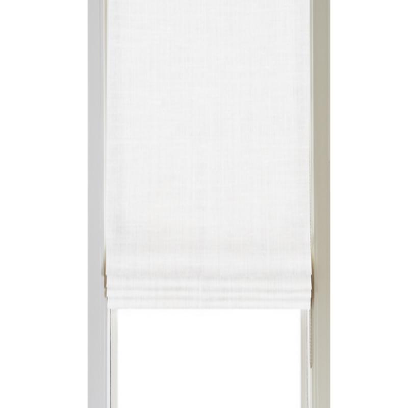 Custom Shade - Flat - Soft Snow - 36 1/4\" width x 67 1/4\" height