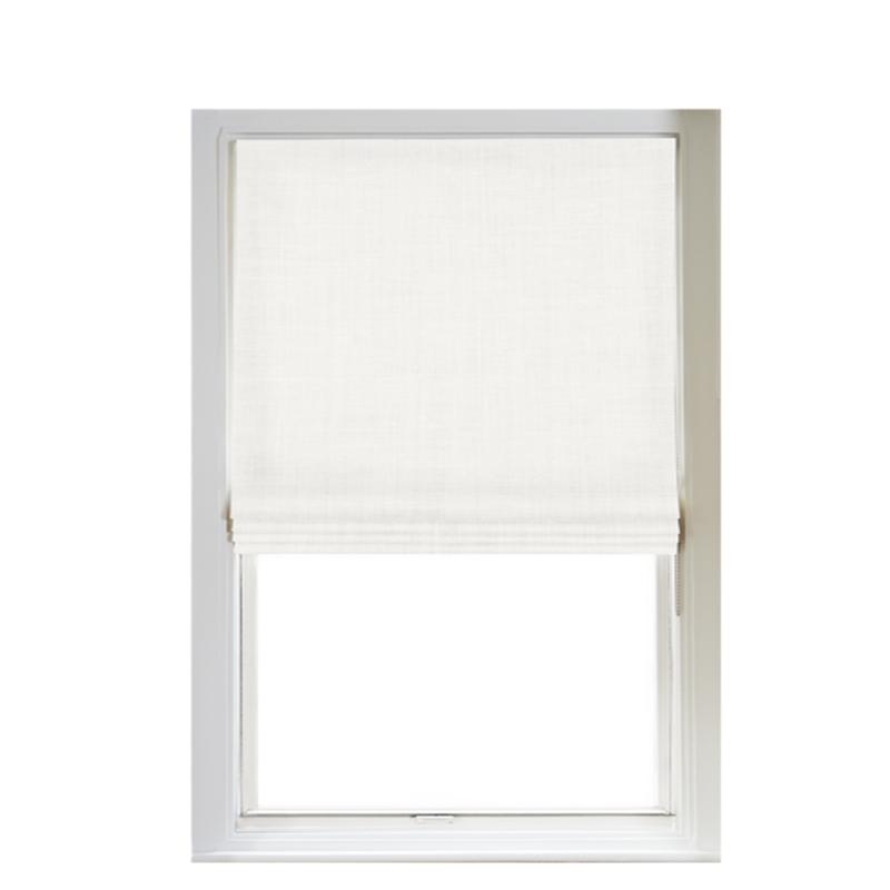 Custom Shade - Flat - Ivory - 35 \" width x 58 \" height