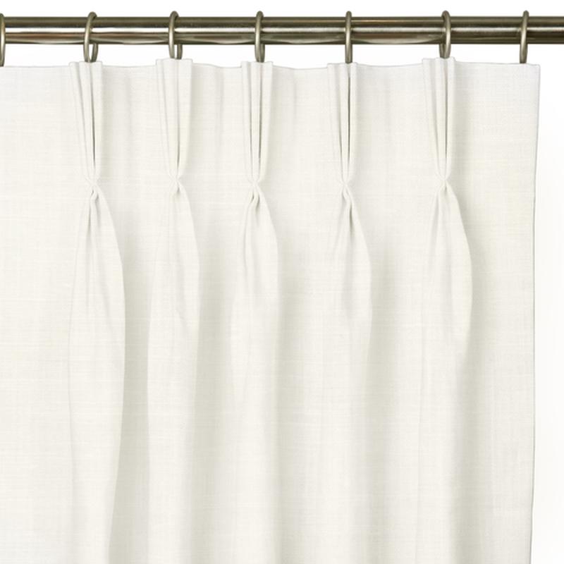 Custom Drape - Triple pinch - Ivory - 115 \" width x 96 \" height