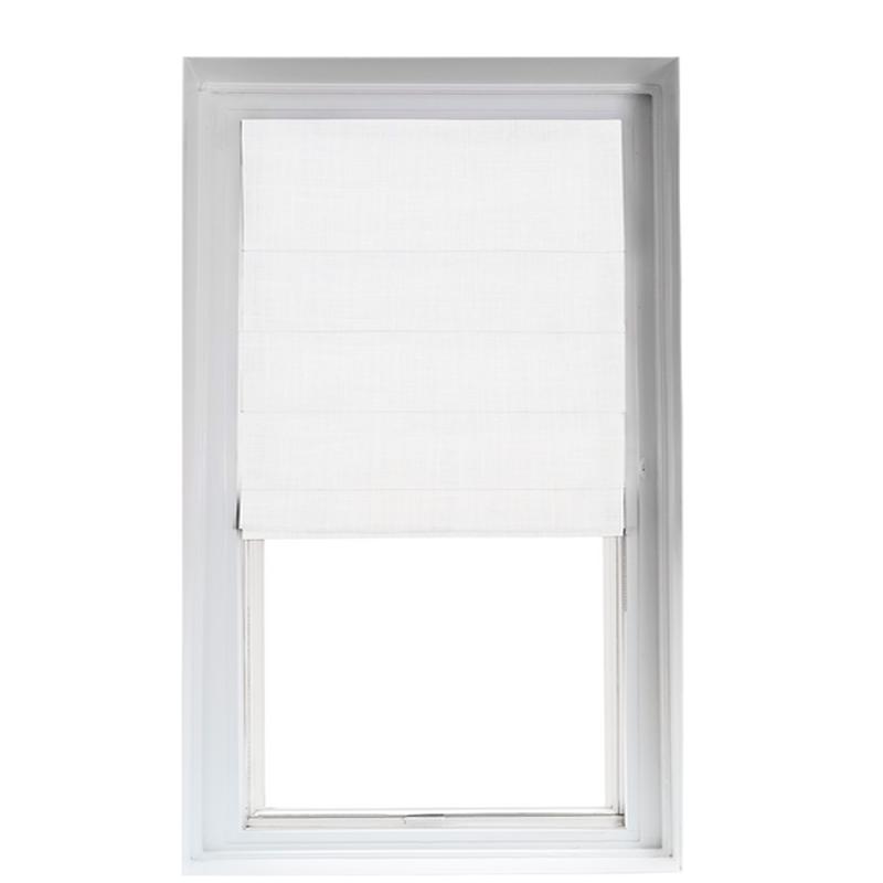 Custom Shade - Ribbed - Soft Snow - 77 1/2\" width x 66 1/2\" height