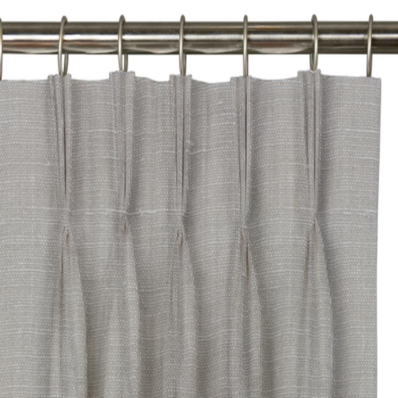 Custom Drape - Triple pinch - Textured Grey - 35 \" width x 90 \" height