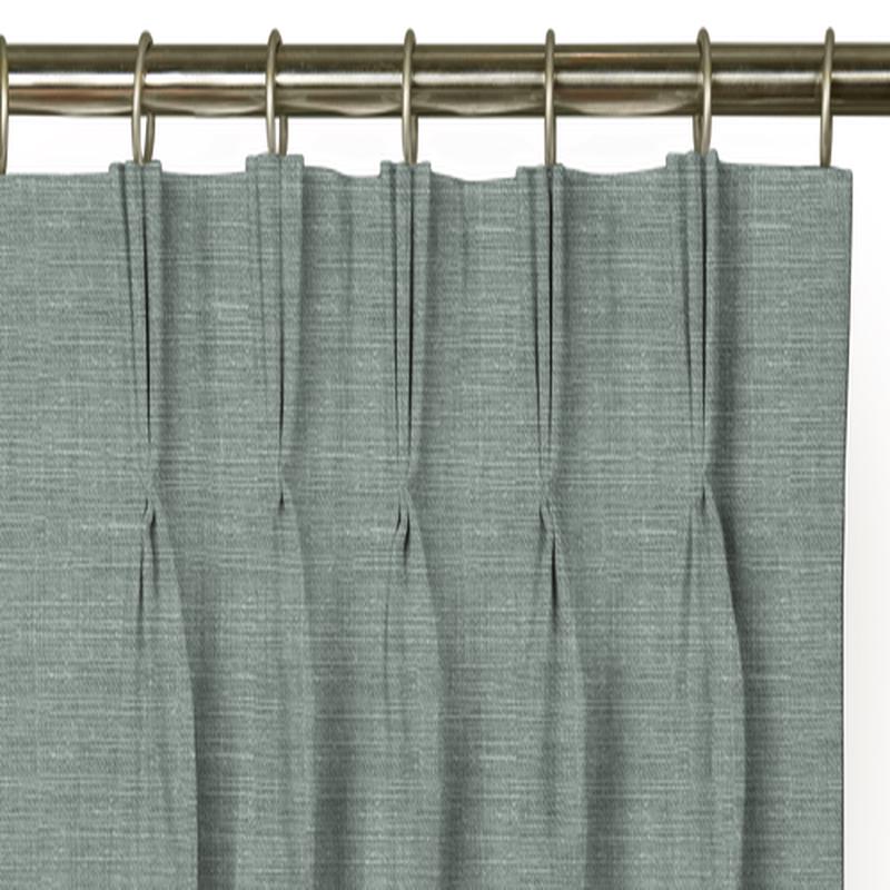 Custom Drape - Triple pinch - Textured Mint - 54 1/2\" width x 98 \" height