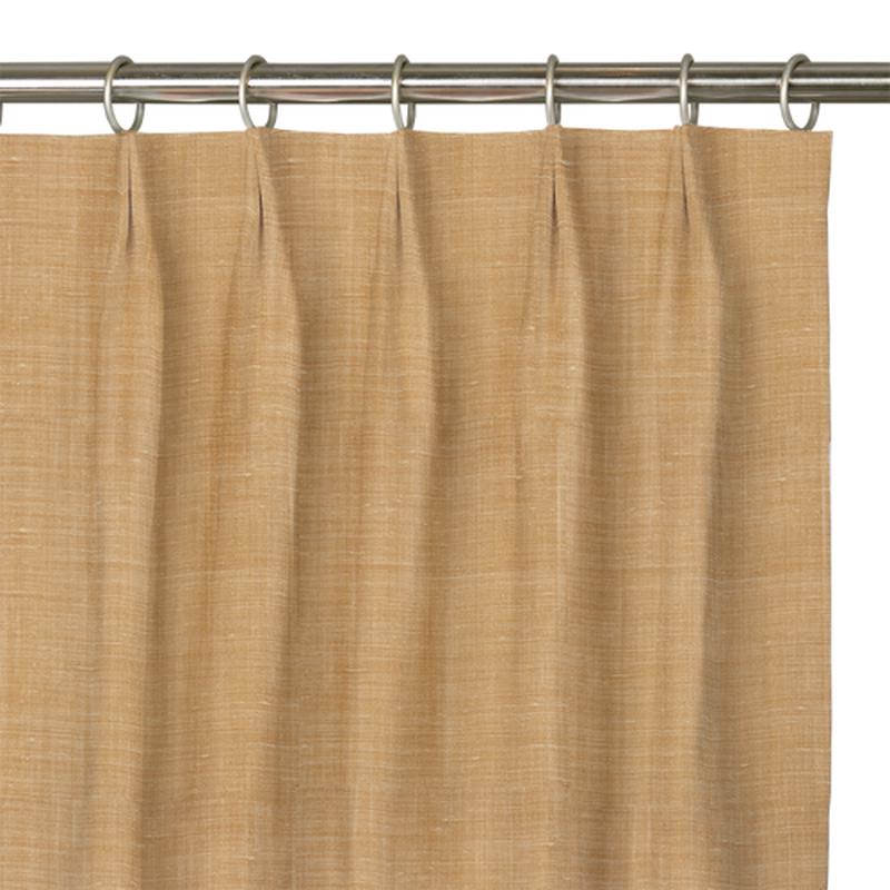 Custom Drape - Euro - Textured Marigold - 65 3/8\" width x 94 3/4\" height