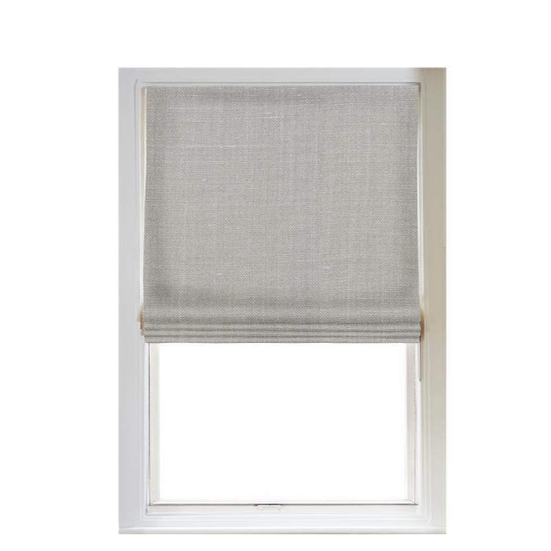 Custom Shade - Flat - Textured Grey - 68 1/2\" width x 50 \" height